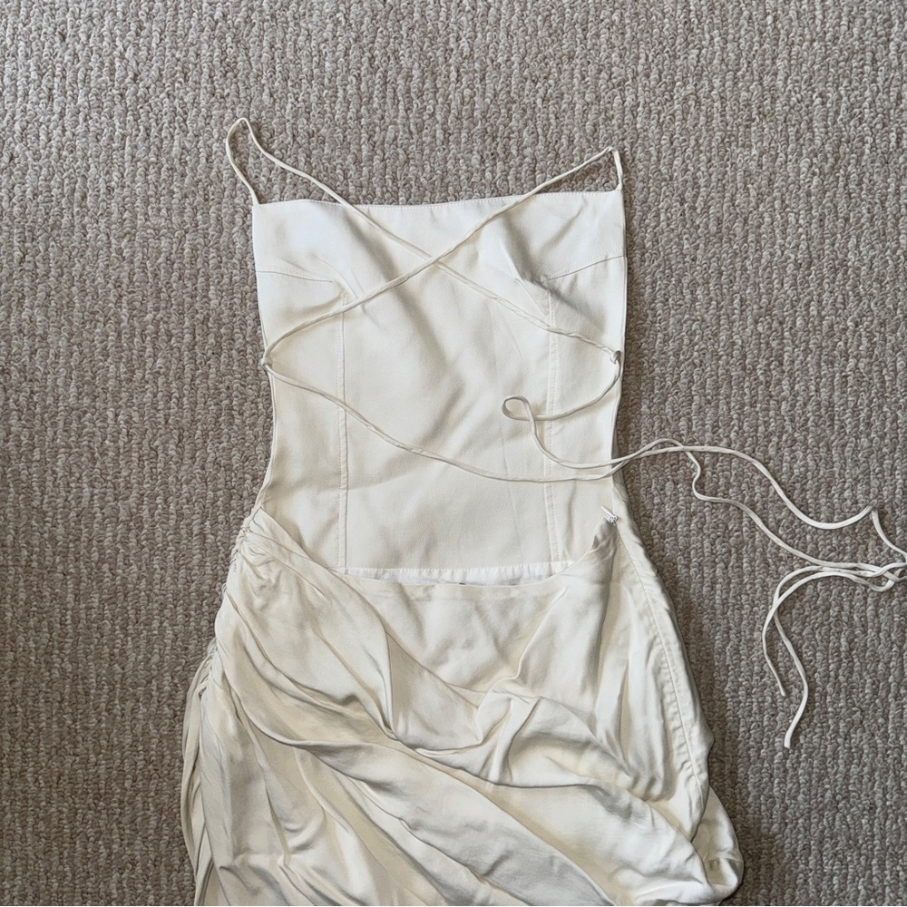 JACQUEMUS Off-White 'La Robe Saudade' Dress - Picture 7 of 16